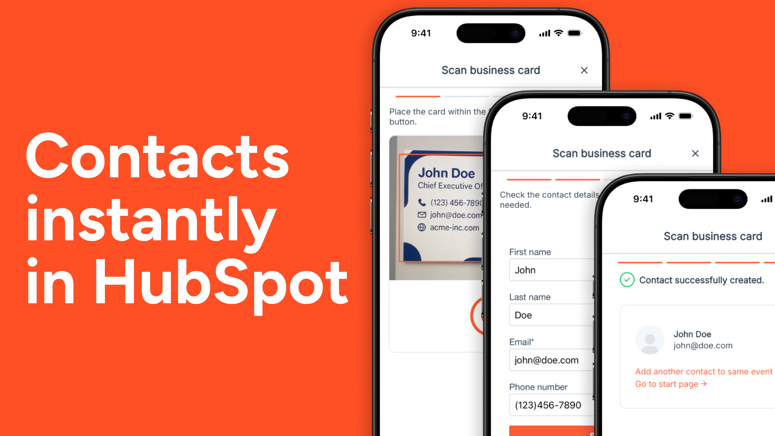 Instantly actionable data