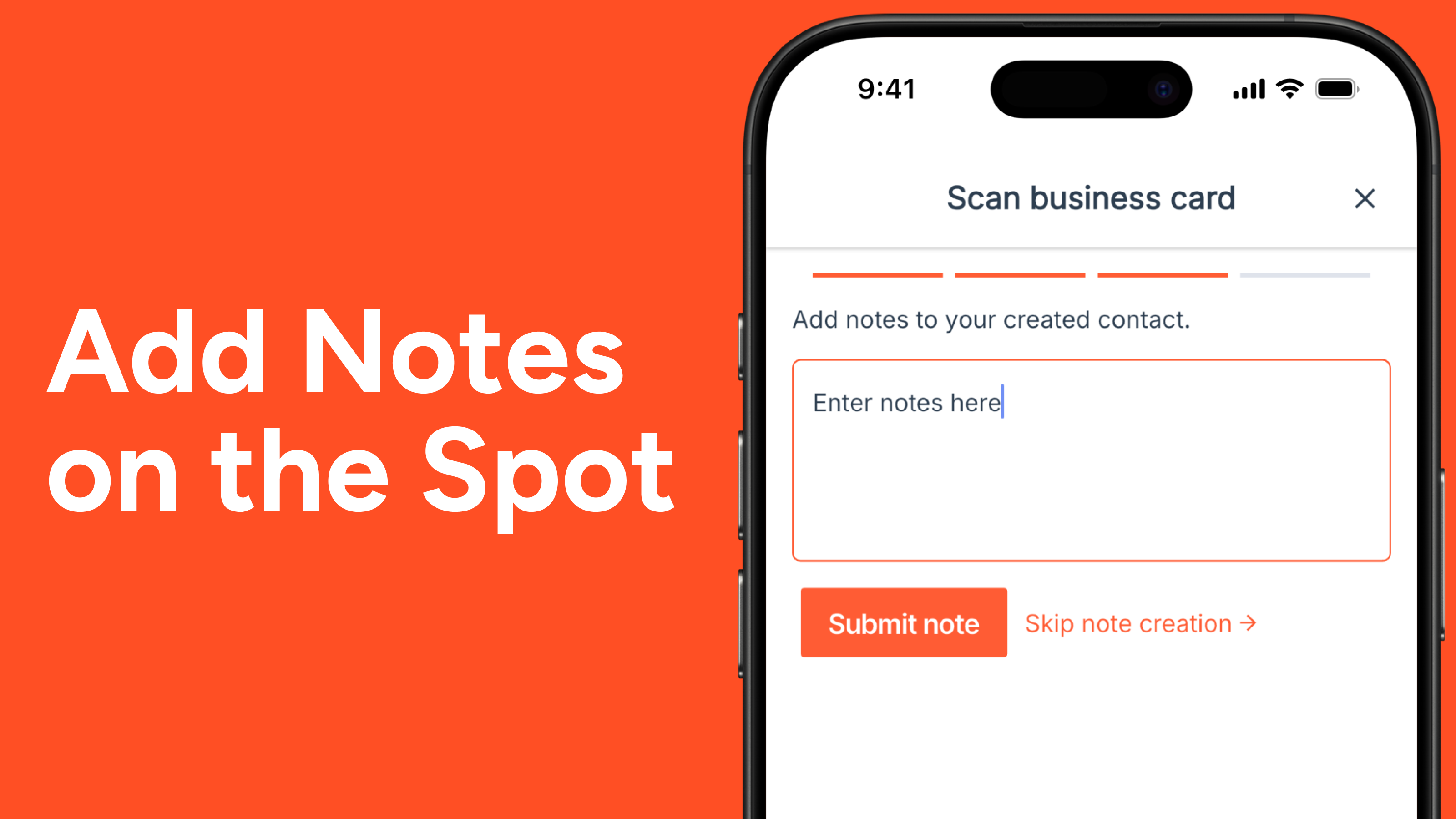 Add Notes while Scanning